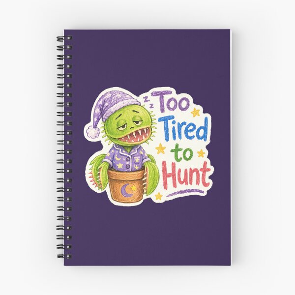 Item preview, Too Tired to Hunt Sleepy Venus Flytrap Sticker designed and sold by YuliaHulia.