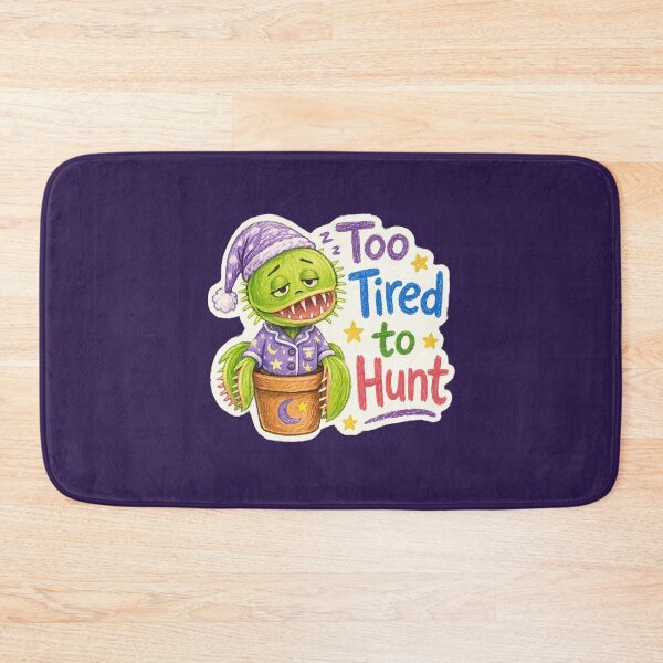 Item preview, Too Tired to Hunt Sleepy Venus Flytrap Sticker designed and sold by YuliaHulia.