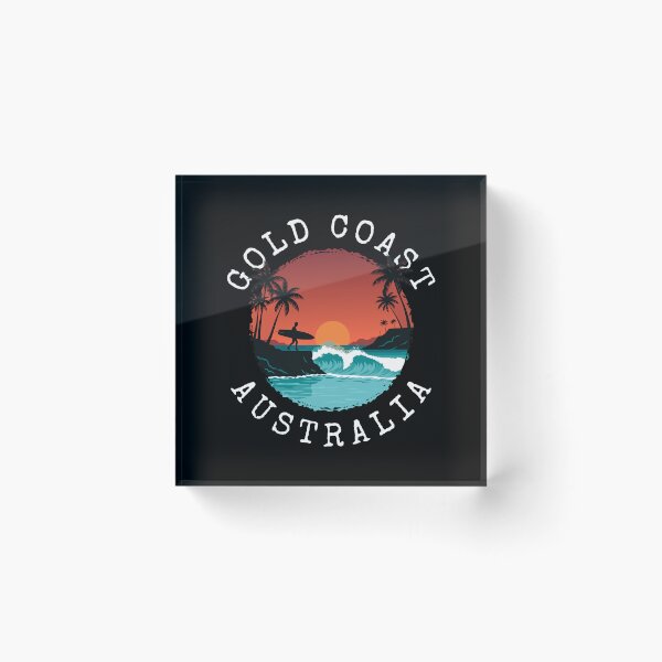 Item preview, Gold Coast - Australia (with White Lettering) designed and sold by VelvetRoom.
