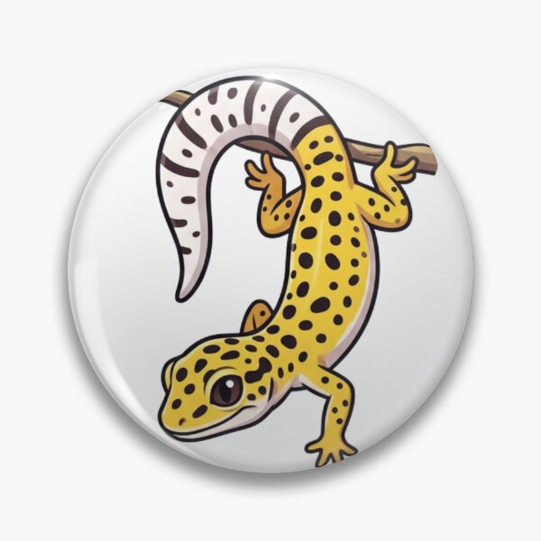 Item preview, Hanging Leopard Gecko Cute Lizard Sticker designed and sold by HoneyBreezeCo.