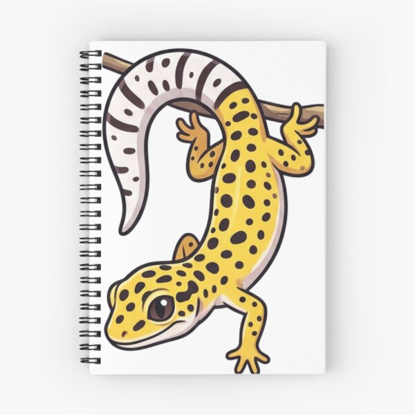 Item preview, Hanging Leopard Gecko Cute Lizard Sticker designed and sold by HoneyBreezeCo.
