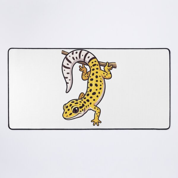 Item preview, Hanging Leopard Gecko Cute Lizard Sticker designed and sold by HoneyBreezeCo.