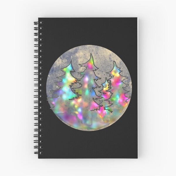 Item preview, Forest with fluorescent fir trees designed and sold by creaphyl28.