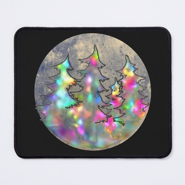 Item preview, Forest with fluorescent fir trees designed and sold by creaphyl28.