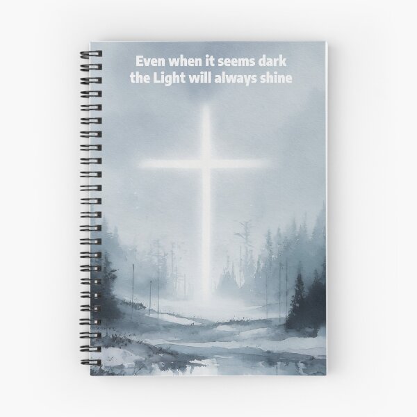 Item preview, Even when it seems dark the Light will always shine Jesus is the light of the world Dark landscape Moody art image designed and sold by FTLOG.