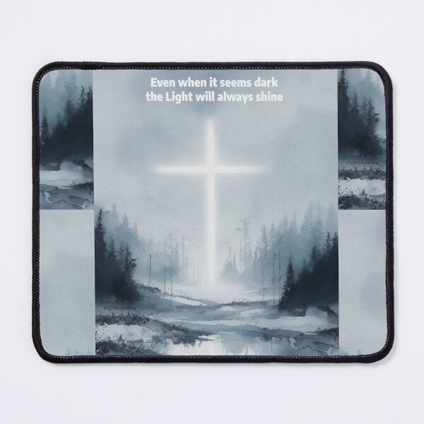 Item preview, Even when it seems dark the Light will always shine Jesus is the light of the world Dark landscape Moody art image designed and sold by FTLOG.