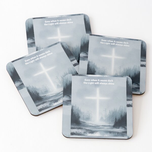Item preview, Even when it seems dark the Light will always shine Jesus is the light of the world Dark landscape Moody art image designed and sold by FTLOG.