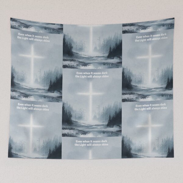Item preview, Even when it seems dark the Light will always shine Jesus is the light of the world Dark landscape Moody art image designed and sold by FTLOG.