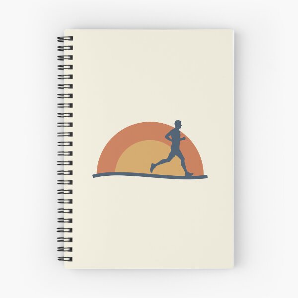 Item preview, Sunrise Runner – Minimal Early Morning Running Sticker designed and sold by Morning-Miles-Co.