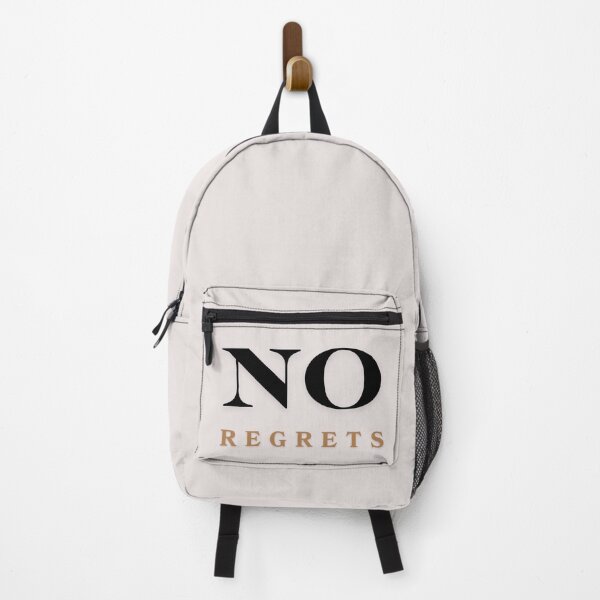 Item preview, No Regrets Minimalist Elegant Typography designed and sold by Rhodes Shop.