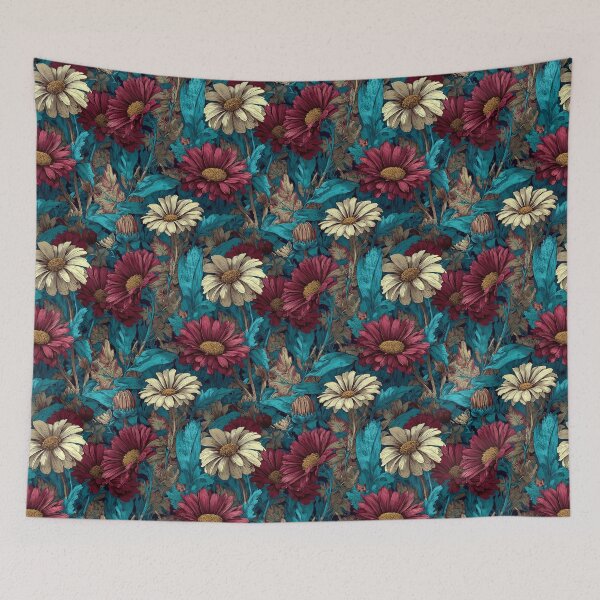 Item preview, Graceful Daisy Texture  - Birthday Flower Pattern   - Anniversary Gifts For Wife designed and sold by RoyalStarsPatts.