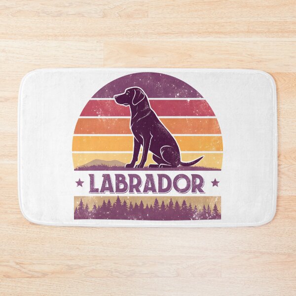 Artikelvorschau, Retro-Sonnenuntergang Labrador Vintage Lab Hundegeschenk entworfen und verkauft von MintedArts.