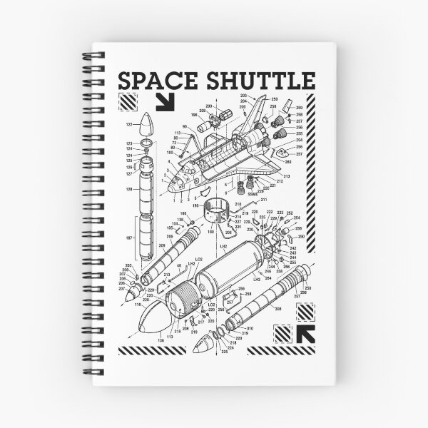 Item preview, Space Shuttle Spacecraft Rocket Science Diagram Aerospace designed and sold by GrandeDuc.