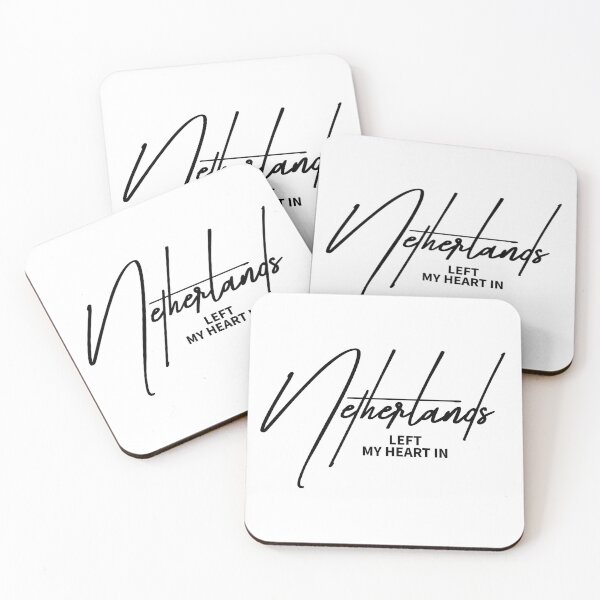 Item preview, Left My Heart In Netherlands - Aesthetic Dutch Travel Quote designed and sold by ReggieDior.