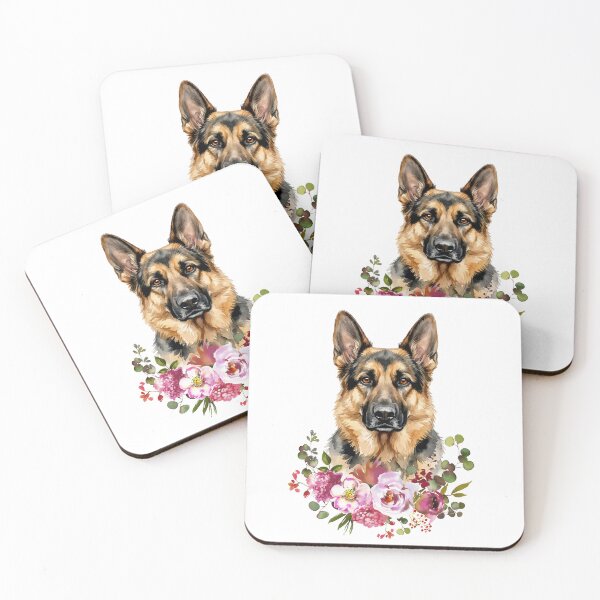 Item preview, Watercolor German Shepherd designed and sold by Liededrom..