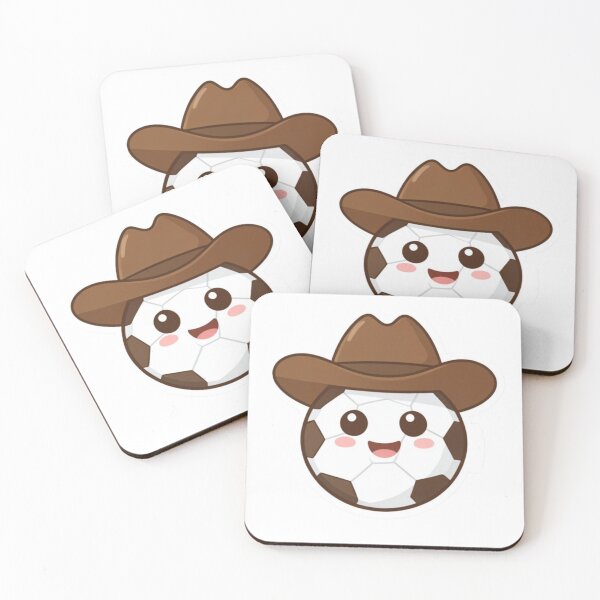 Item preview, Kawaii Cowboy Soccer Ball Sticker designed and sold by M.Store.