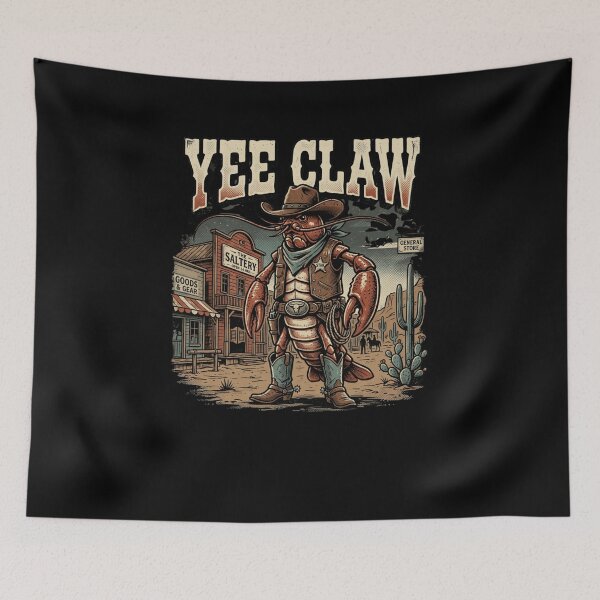 Item preview, YEE CLAW Cowboy crawfish Western Sheriff Pun designed and sold by snowry.