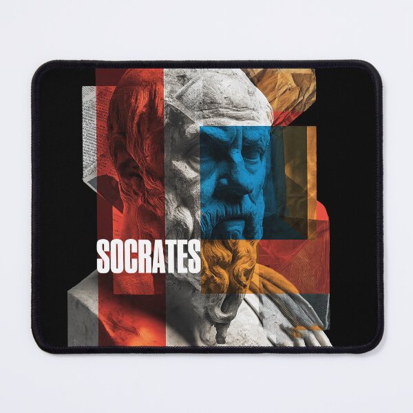 Item preview, Socrates Greek Philosopher Contemporary Collage Art designed and sold by OzzFrequency.