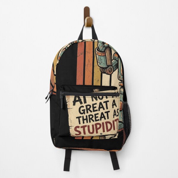 Item preview, AI Not A Threat As Stupidity Robot funny AI fan saying designed and sold by snowry.