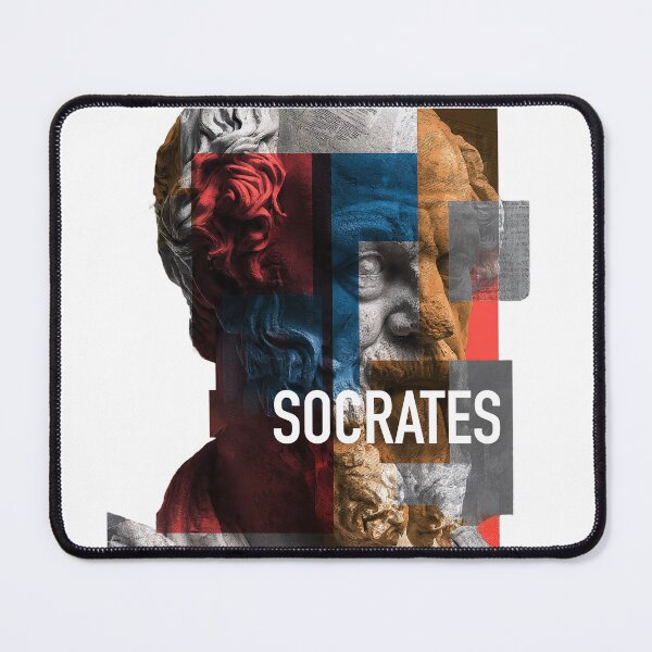 Item preview, Socrates Greek Philosopher Contemporary Collage Art designed and sold by OzzFrequency.
