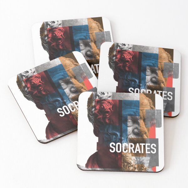 Item preview, Socrates Greek Philosopher Contemporary Collage Art designed and sold by OzzFrequency.