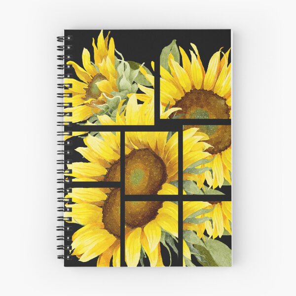 Item preview, Modern Fragmented Sunflower Watercolor Botanical Art designed and sold by GreenVerseStore.