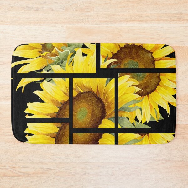 Item preview, Modern Fragmented Sunflower Watercolor Botanical Art designed and sold by GreenVerseStore.