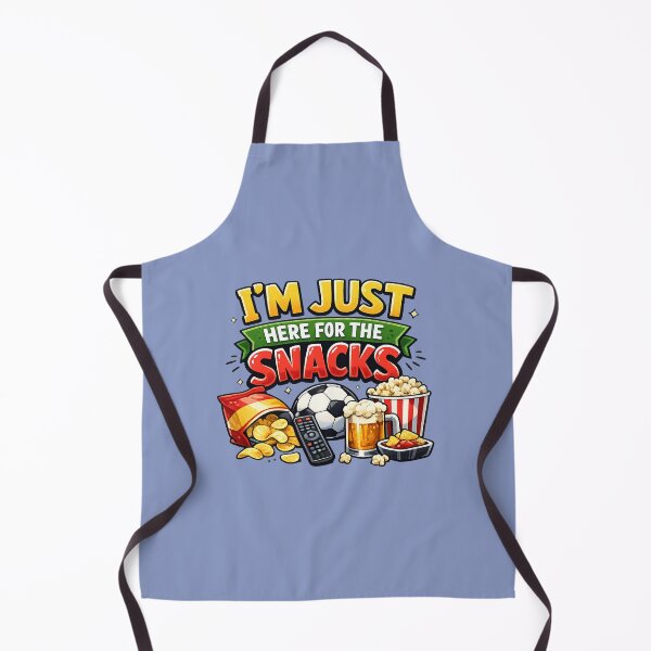 Item preview, I'm Just Here For The Snacks Funny Football Design designed and sold by planetreynolds.
