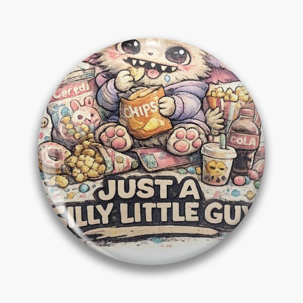 Item preview, Just A Silly Little Guy – Cute Chaos Monster Sticker designed and sold by Wander Pop Studio.