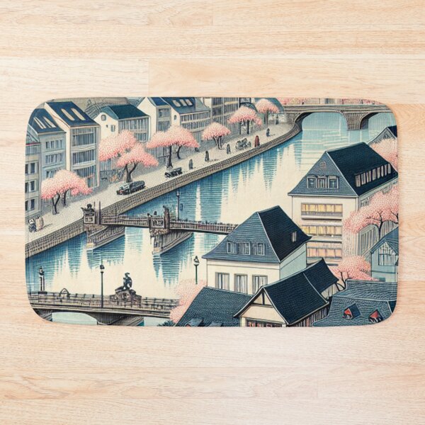 Item preview, Magdeburg Germany Ukiyo-e Wall Art Japanese Style Cathedral Print designed and sold by Vandy Fullam.