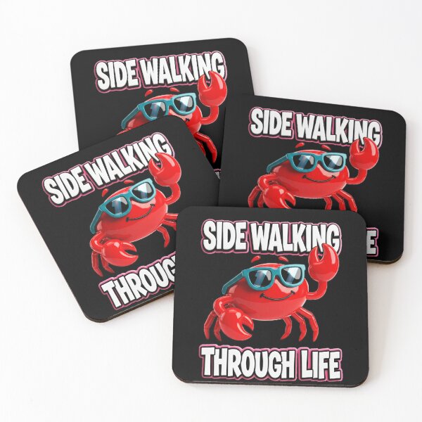 Item preview, Side Walking Through Life Crab Graphic  — Funny Sarcastic Summer  designed and sold by SkTee2k.
