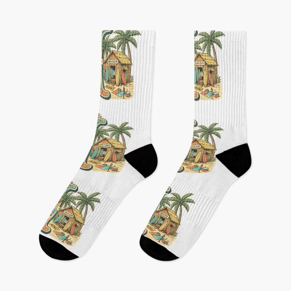 Item preview, Letter I Tropical Beach Surf Retro Initial Art — Summer Hawaii Gift Sticker designed and sold by irfanshikh.