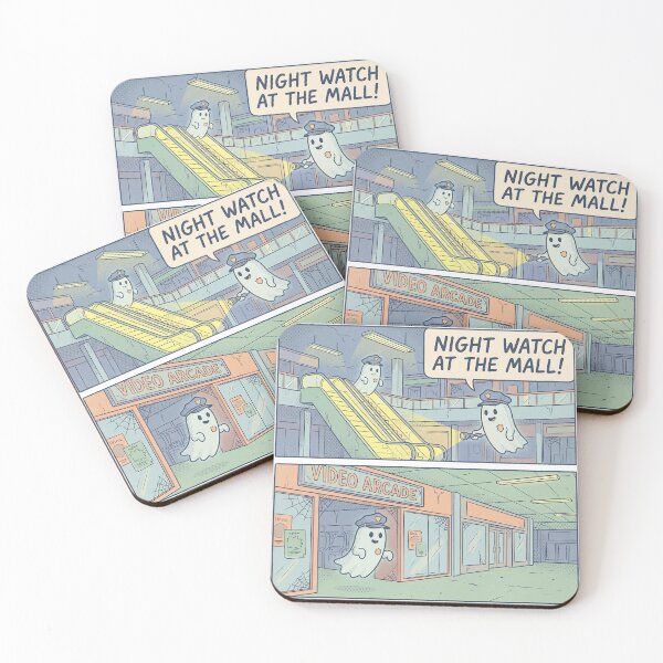 Item preview, Friendly Ghosts Working Night Security designed and sold by DreamCapsules.