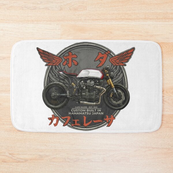 Item preview, Vintage Japanese Cafe Racer Custom Motorcycle Emblem Art designed and sold by Lunevalleyart.