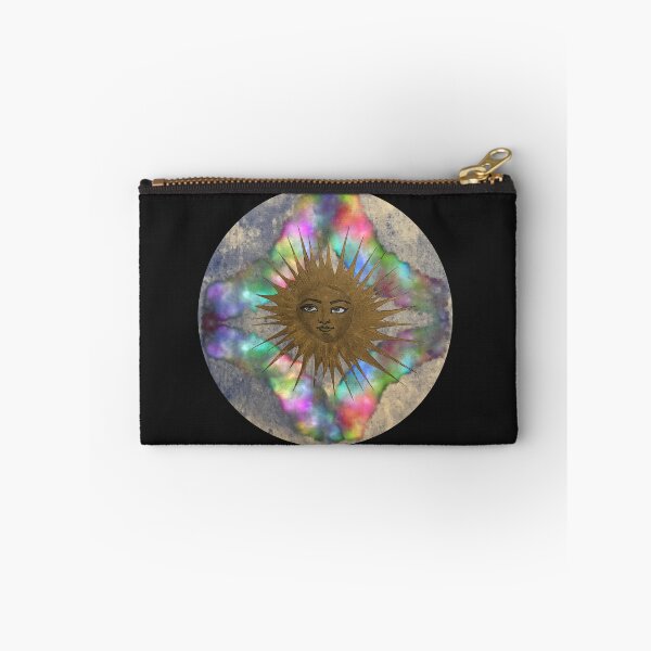 Item preview, Medallion with hand-painted golden sun and rainbow ornament designed and sold by creaphyl28.