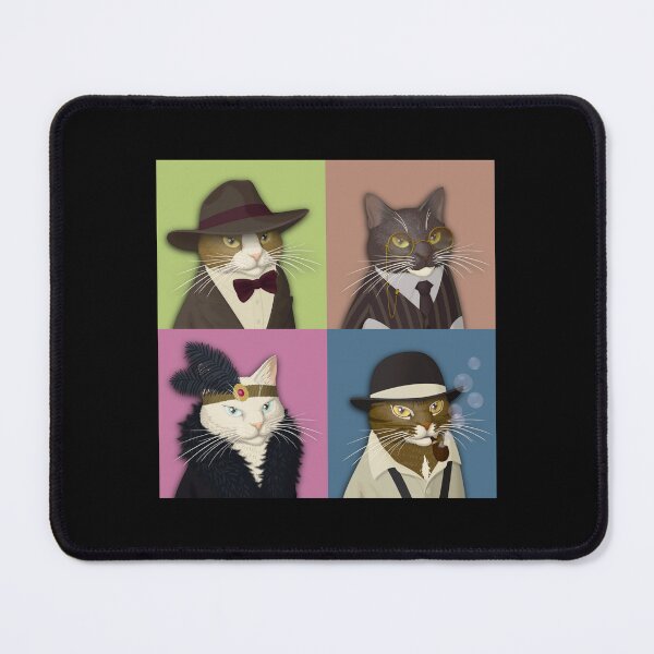 Item preview, Old School Cats - Cat Pop Art designed and sold by Scolliecat.