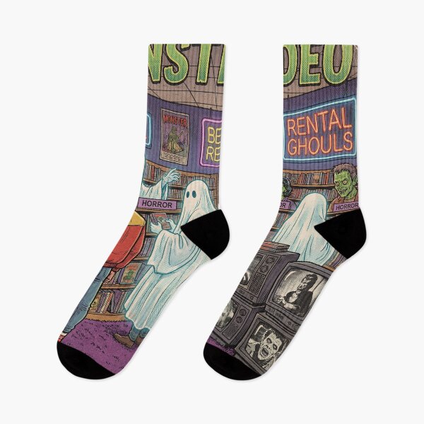 Item preview, Retro VHS Store Filled With Monsters designed and sold by DreamCapsules.