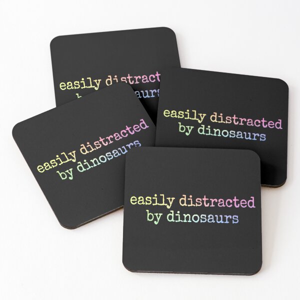 Item preview, Easily Distracted by Dinosaurs Funny Paleontology Dino Lover Gift designed and sold by ScienceCorner.