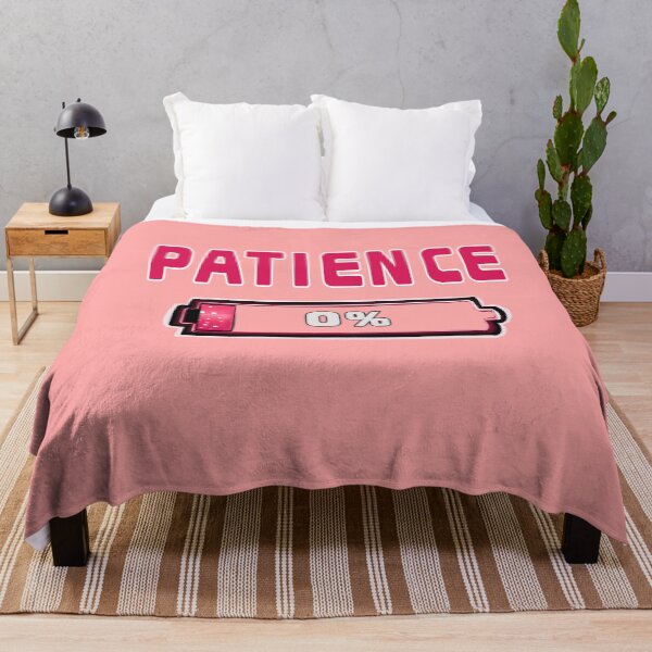 Item preview, Patience 0 Percent Low Battery Pink designed and sold by Artonmytee.