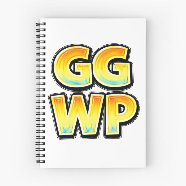Item preview, GG WP Funny Gamer Typography designed and sold by Mac Sketches.