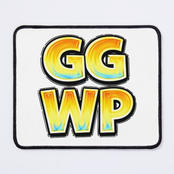 Item preview, GG WP Funny Gamer Typography designed and sold by Mac Sketches.