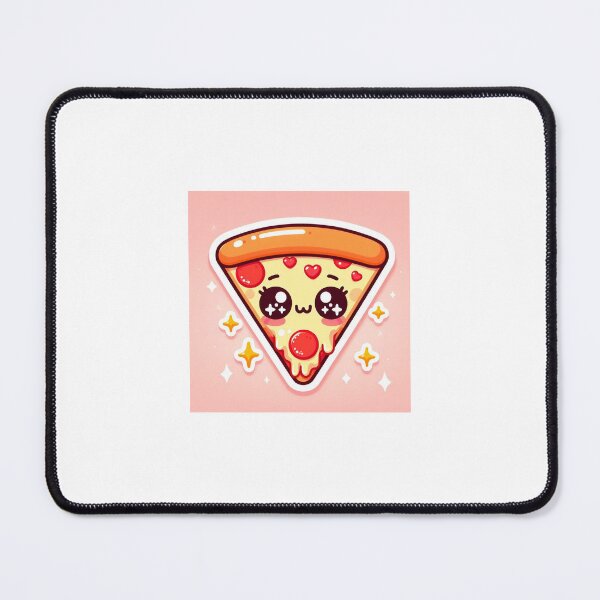 Item preview, Kawaii Pizza Slice Sticker | Chibi Pizza with Melting Cheese and Happy Face designed and sold by PastelPawsArt.