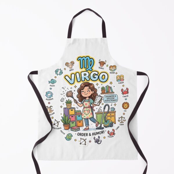 Item preview, Funny Virgo Girl Organized Perfectionist Zodiac Sticker designed and sold by Zodiac Celestial Art.