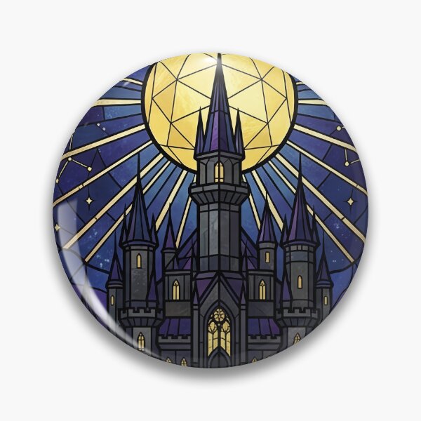 Item preview, Gothic Castle Crystal Moon Stained Glass designed and sold by PerfectTerrible.