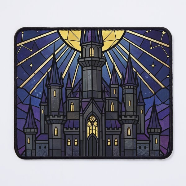Item preview, Gothic Castle Crystal Moon Stained Glass designed and sold by PerfectTerrible.