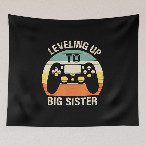 Item preview, Leveling Up to Big Sister Retro Gamer Sunset Controller Family Reveal designed and sold by FGTV2021.