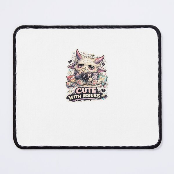 Item preview, Cute With Issues – Pastel Goth Kawaii Monster Sticker designed and sold by Wander Pop Studio.