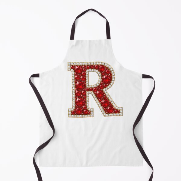 Item preview, Letter R Red White Gems designed and sold by Rosy Images California.