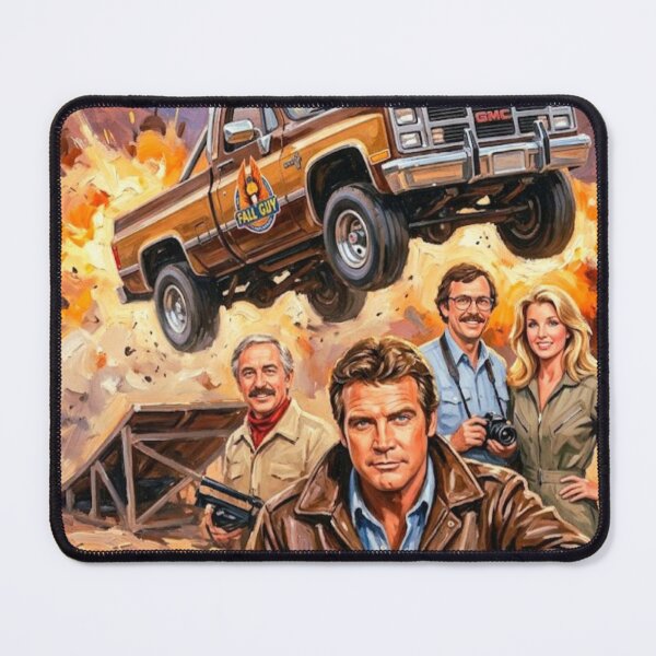 Item preview, The Fall Guy Poster – Lee Majors Colt Seavers 1980s TV Oil Painting designed and sold by Art's Diner.