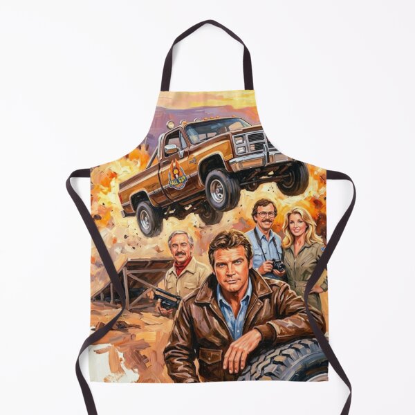 Item preview, The Fall Guy Poster – Lee Majors Colt Seavers 1980s TV Oil Painting designed and sold by Art's Diner.